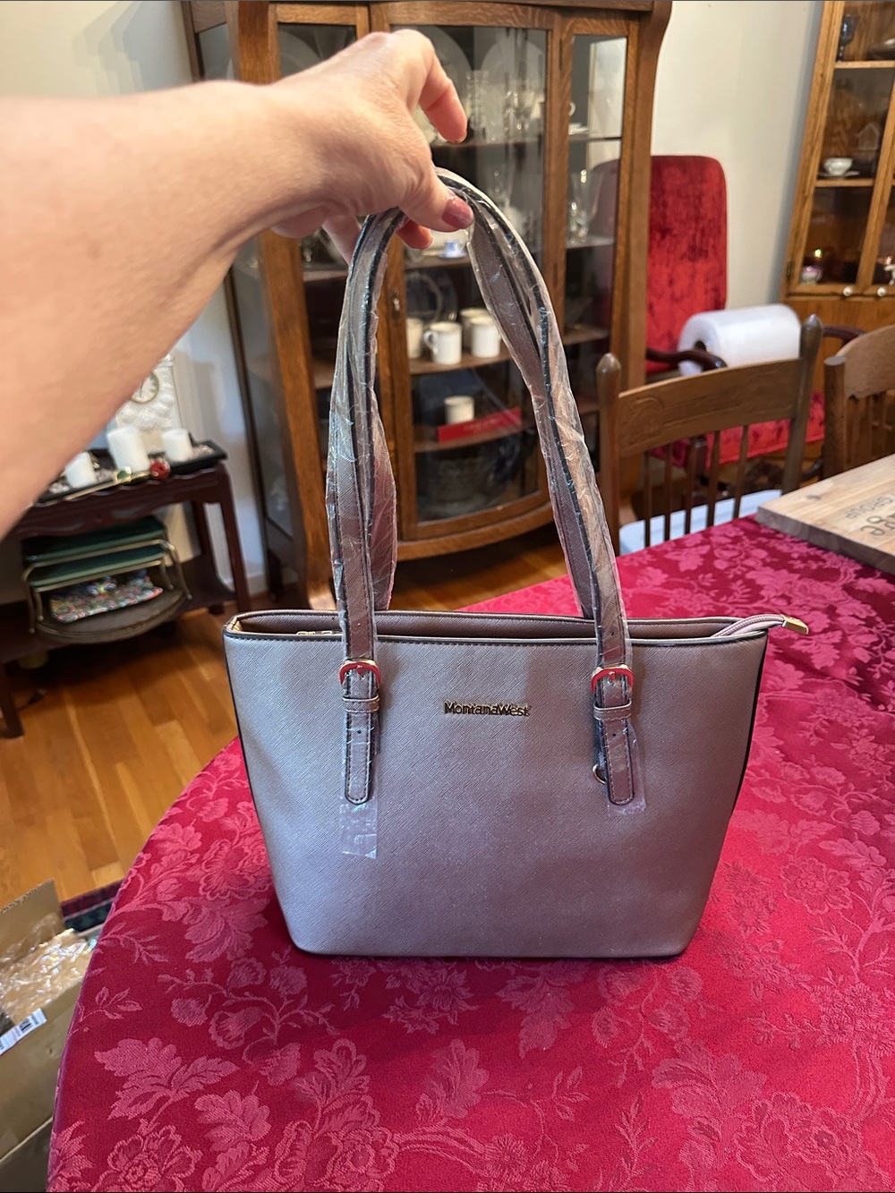 Montana West Gold Zip Shoulder Bag